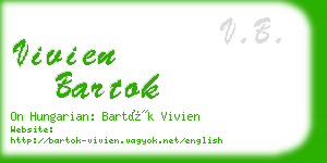 vivien bartok business card